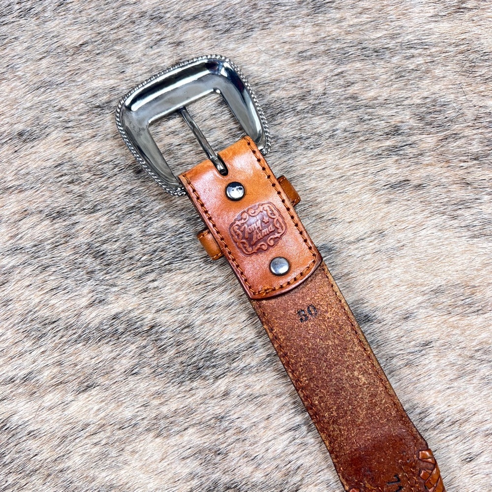 Tony Lama Horsehair Belt w/ Buckle - Picture 5 of 6